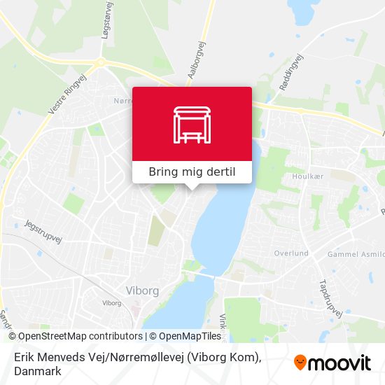 Erik Menveds Vej / Nørremøllevej (Viborg Kom) kort