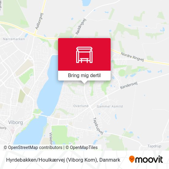 Hyrdebakken / Houlkærvej (Viborg Kom) kort