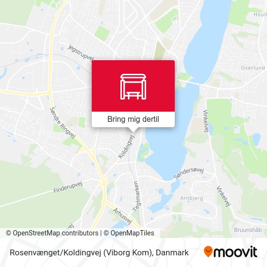 Rosenvænget / Koldingvej (Viborg Kom) kort