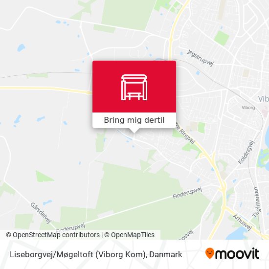 Liseborgvej / Møgeltoft (Viborg Kom) kort