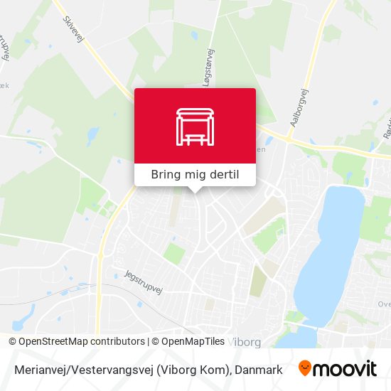 Merianvej / Vestervangsvej (Viborg Kom) kort