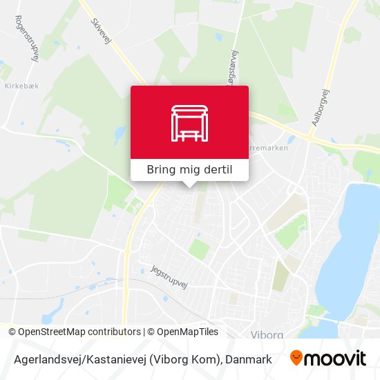 Agerlandsvej / Kastanievej (Viborg Kom) kort