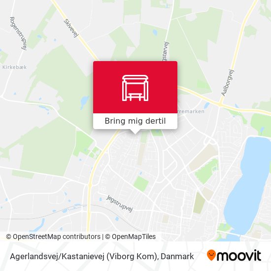 Agerlandsvej / Kastanievej (Viborg Kom) kort