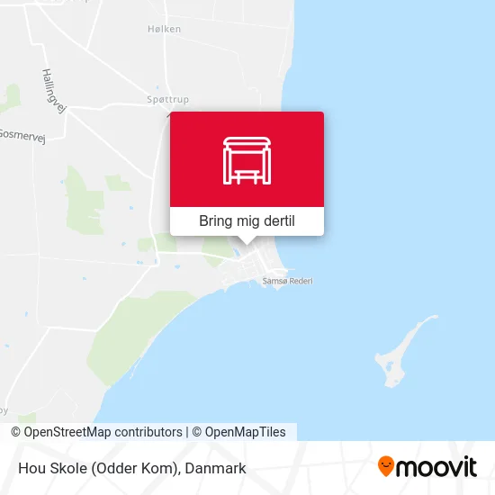 Hou Skole (Odder Kom) kort