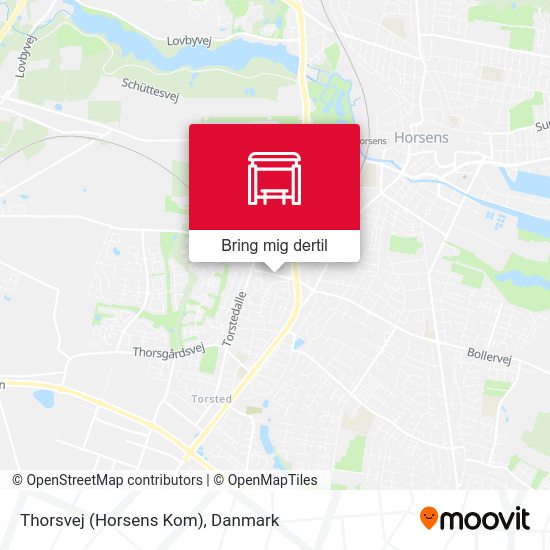 Thorsvej (Horsens Kom) kort