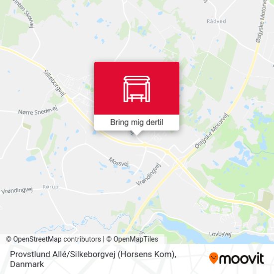 Provstlund Allé / Silkeborgvej (Horsens Kom) kort