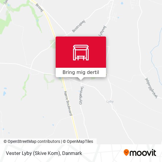 Vester Lyby (Skive Kom) kort