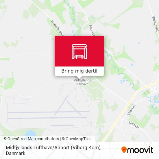 Midtjyllands Lufthavn / Airport (Viborg Kom) kort
