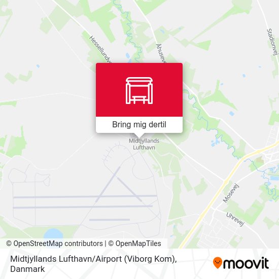 Midtjyllands Lufthavn / Airport (Viborg Kom) kort