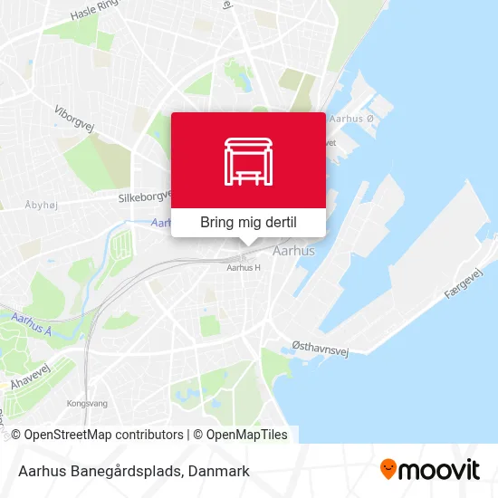 Aarhus Banegårdsplads kort