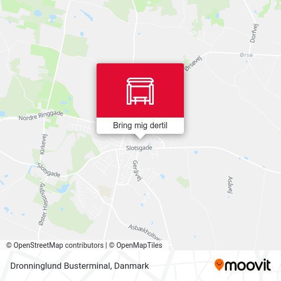 Dronninglund Busterminal kort