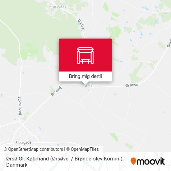 Ørsø Gl. Købmand (Ørsøvej / Brønderslev Komm.) kort