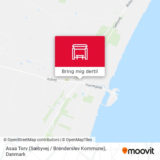 Asaa Torv (Sæbyvej / Brønderslev Kommune) kort