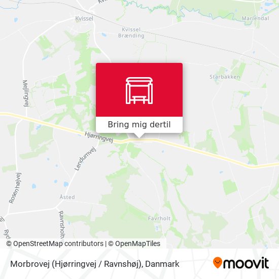 Morbrovej (Hjørringvej / Ravnshøj) kort