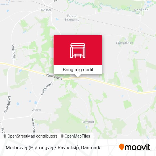 Morbrovej (Hjørringvej / Ravnshøj) kort