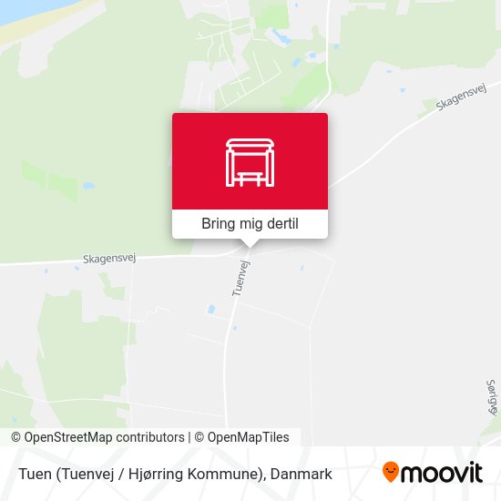 Tuen (Tuenvej / Hjørring Kommune) kort