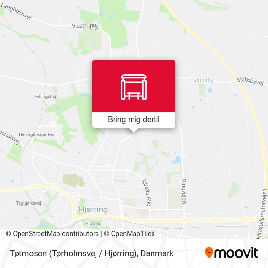 Tøtmosen (Tørholmsvej / Hjørring) kort