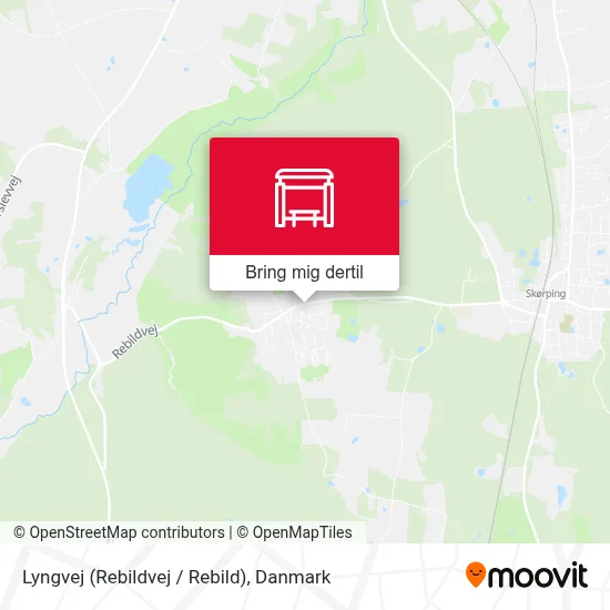 Lyngvej (Rebildvej / Rebild) kort