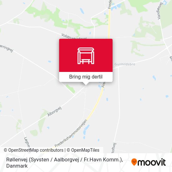 Røllenvej (Syvsten / Aalborgvej / Fr.Havn Komm.) kort