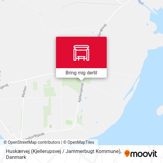 Huskærvej (Kjellerupsvej / Jammerbugt Kommune) kort