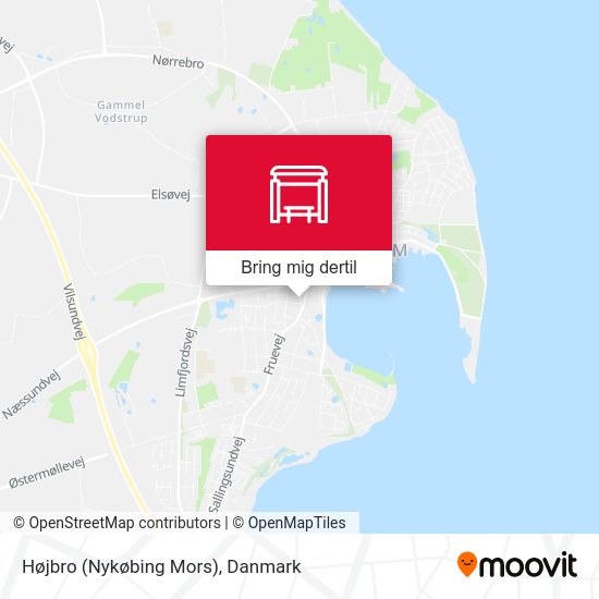 Højbro (Nykøbing Mors) kort