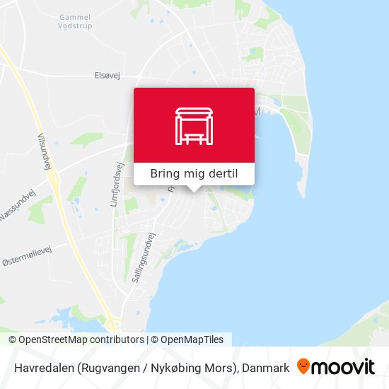 Havredalen (Rugvangen / Nykøbing Mors) kort