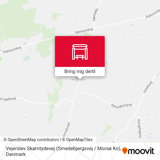 Vejerslev Skarntydevej (Smedebjergsvej / Morsø Ko) kort