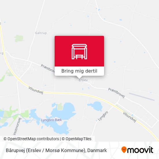 Bårupvej (Erslev / Morsø Kommune) kort