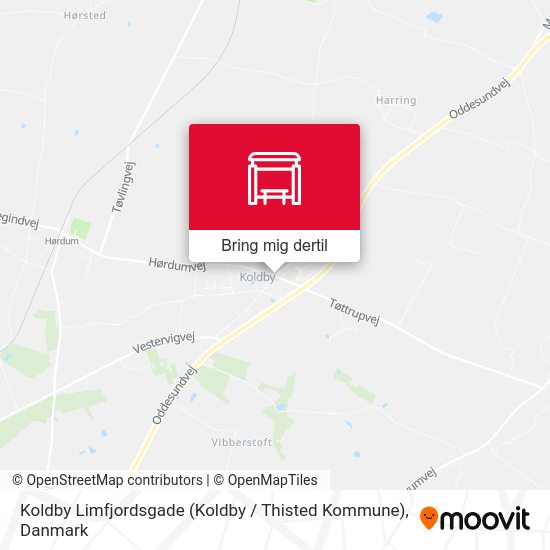 Koldby Limfjordsgade (Koldby / Thisted Kommune) kort