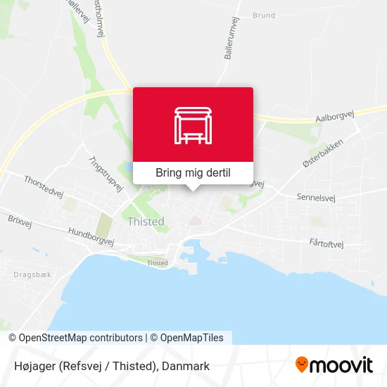 Højager (Refsvej / Thisted) kort