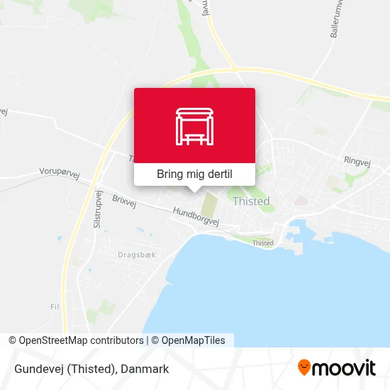 Gundevej (Thisted) kort