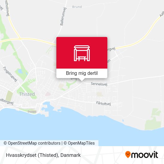 Hvasskrydset (Thisted) kort