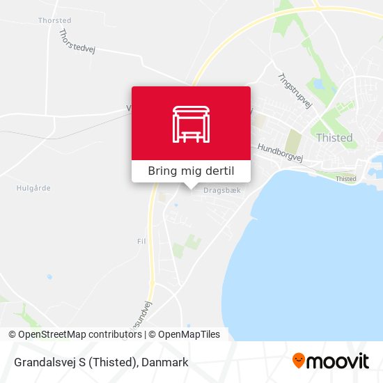 Grandalsvej S (Thisted) kort