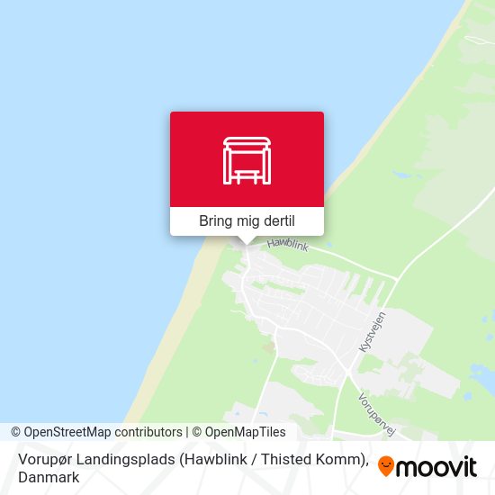 Vorupør Landingsplads (Hawblink / Thisted Komm) kort