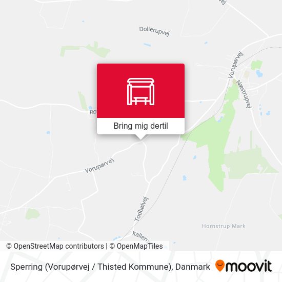 Sperring (Vorupørvej / Thisted Kommune) kort