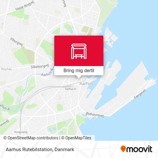 Aarhus Rutebilstation kort