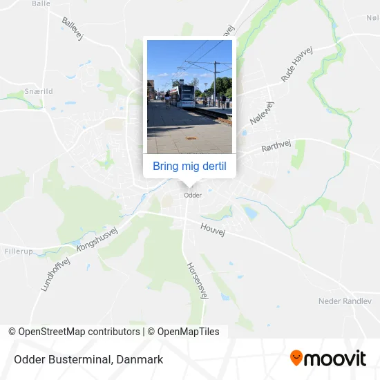 Odder Busterminal kort