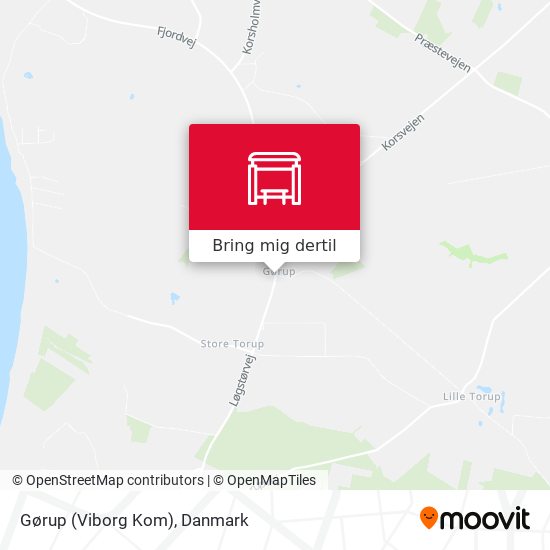 Gørup (Viborg Kom) kort