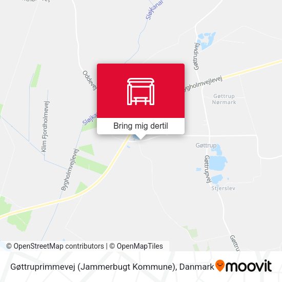 Gøttruprimmevej (Jammerbugt Kommune) kort