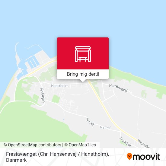 Fresiavænget (Chr. Hansensvej / Hanstholm) kort