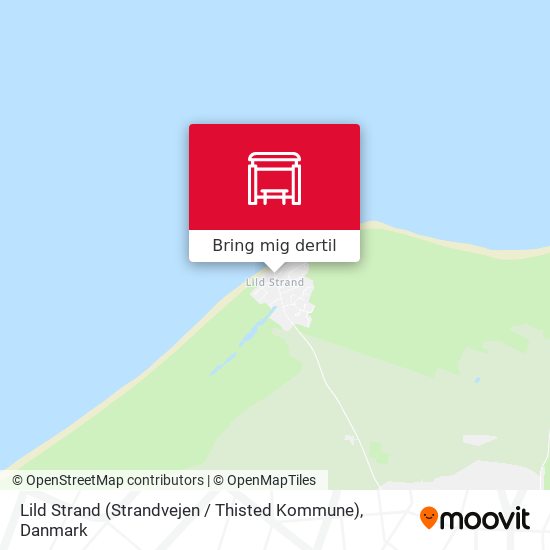 Lild Strand (Strandvejen / Thisted Kommune) kort