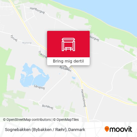 Sognebakken (Bybakken / Ræhr) kort