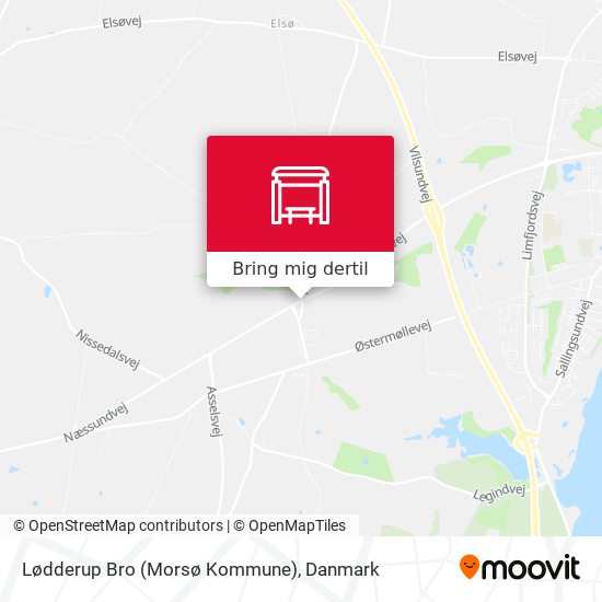 Lødderup Bro (Morsø Kommune) kort