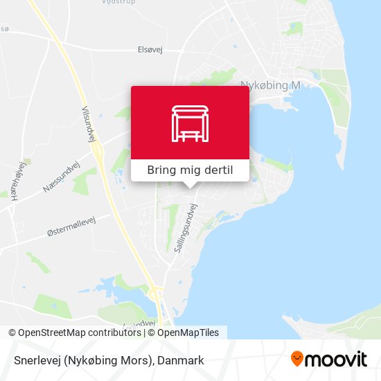 Snerlevej (Nykøbing Mors) kort