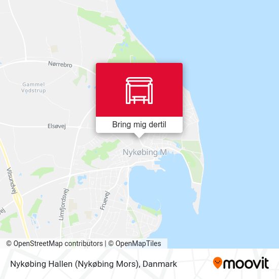 Nykøbing Hallen (Nykøbing Mors) kort