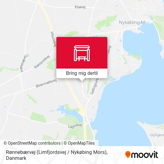 Rønnebærvej (Limfjordsvej / Nykøbing Mors) kort