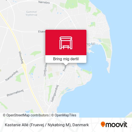 Kastanie Allé (Fruevej / Nykøbing M) kort