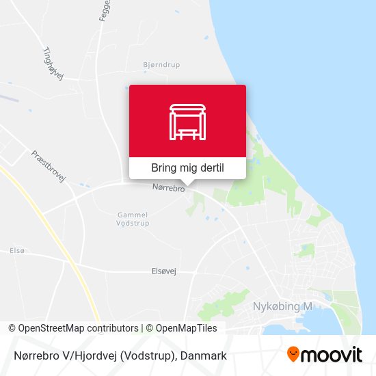 Nørrebro V/Hjordvej (Vodstrup) kort