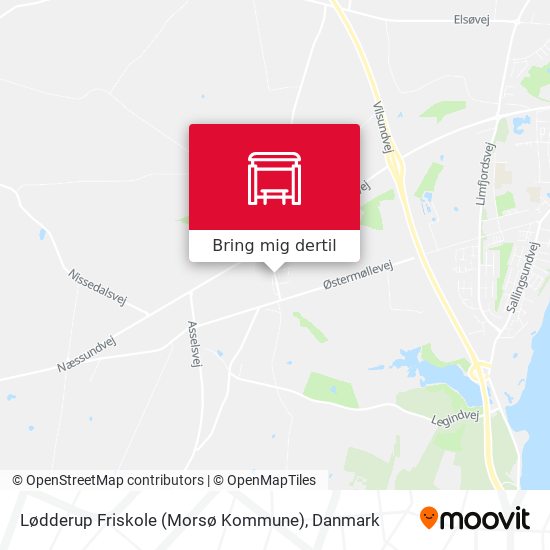 Lødderup Friskole (Morsø Kommune) kort
