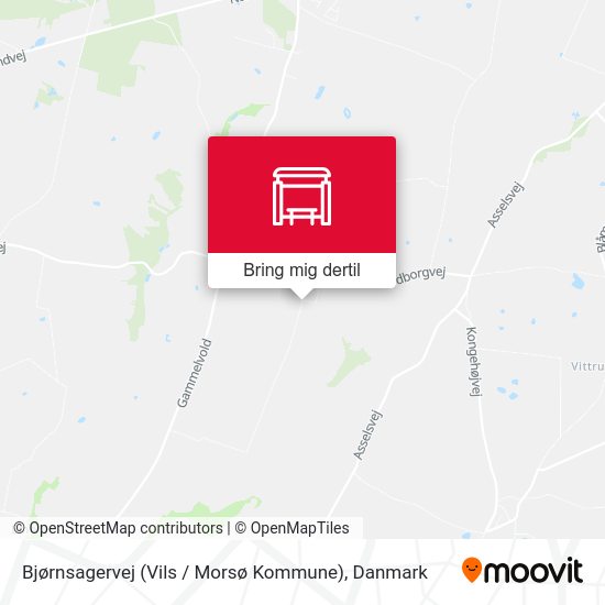 Bjørnsagervej (Vils / Morsø Kommune) kort